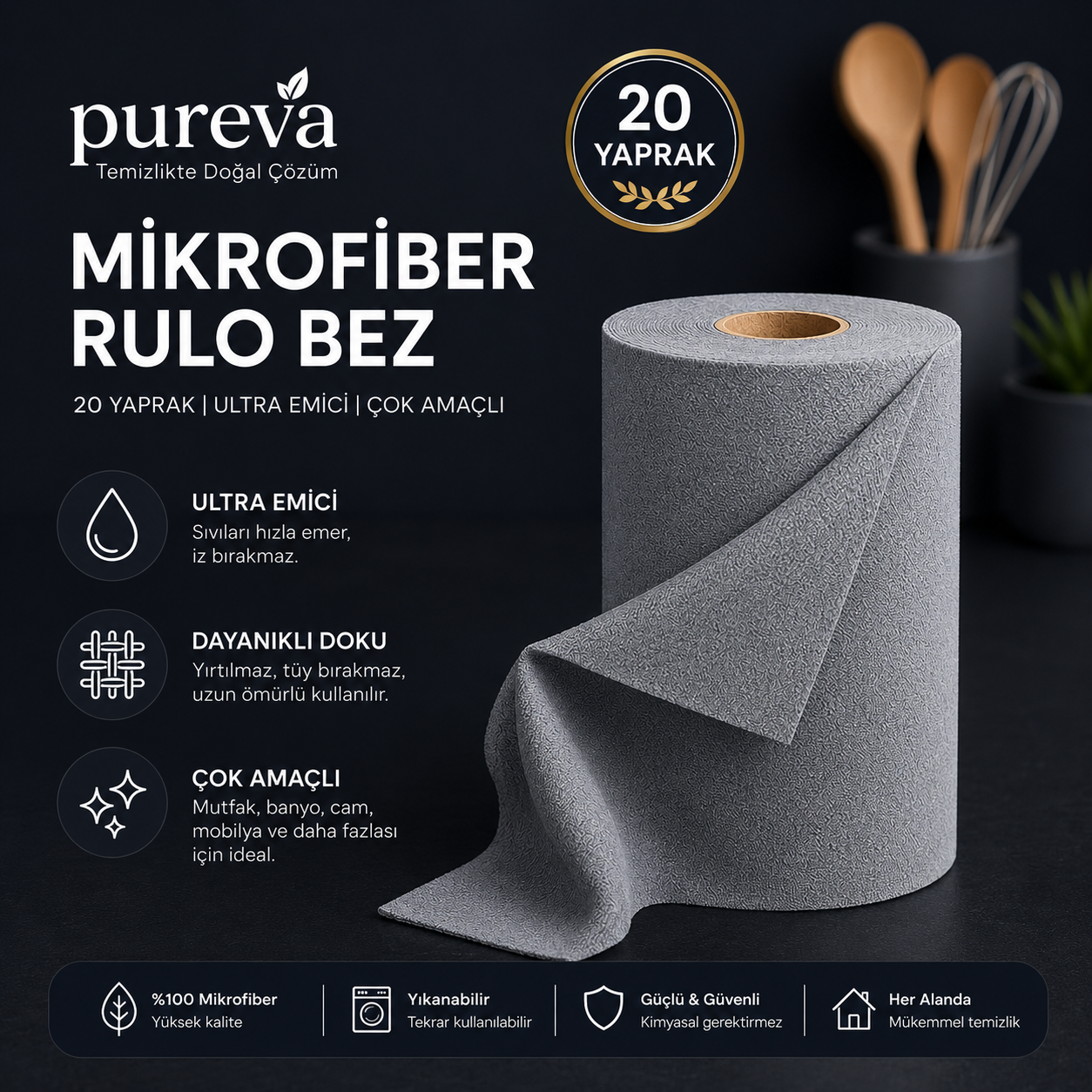 Pureva Mikrofiber Rulo